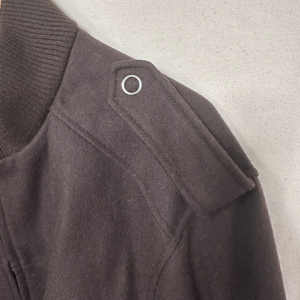 ROBERT PHILLIPE NEW YORK Wool Blend Bomber Jacket Size L Men's Brown City Chores - Picture 13 of 15